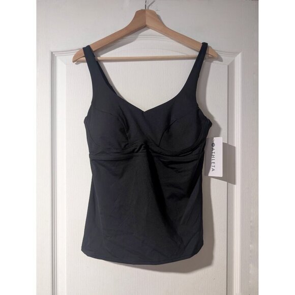 NWT Athleta | Bondi Bra Cup Tankini Top in Black (38B/C) - Picture 2 of 10